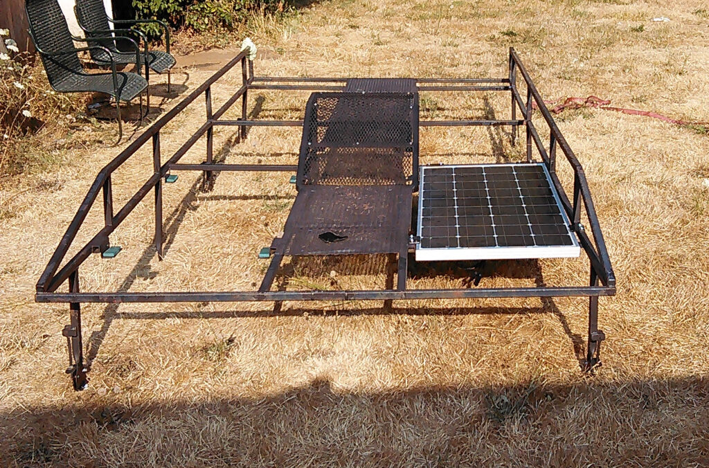 Van Rack with solar panel