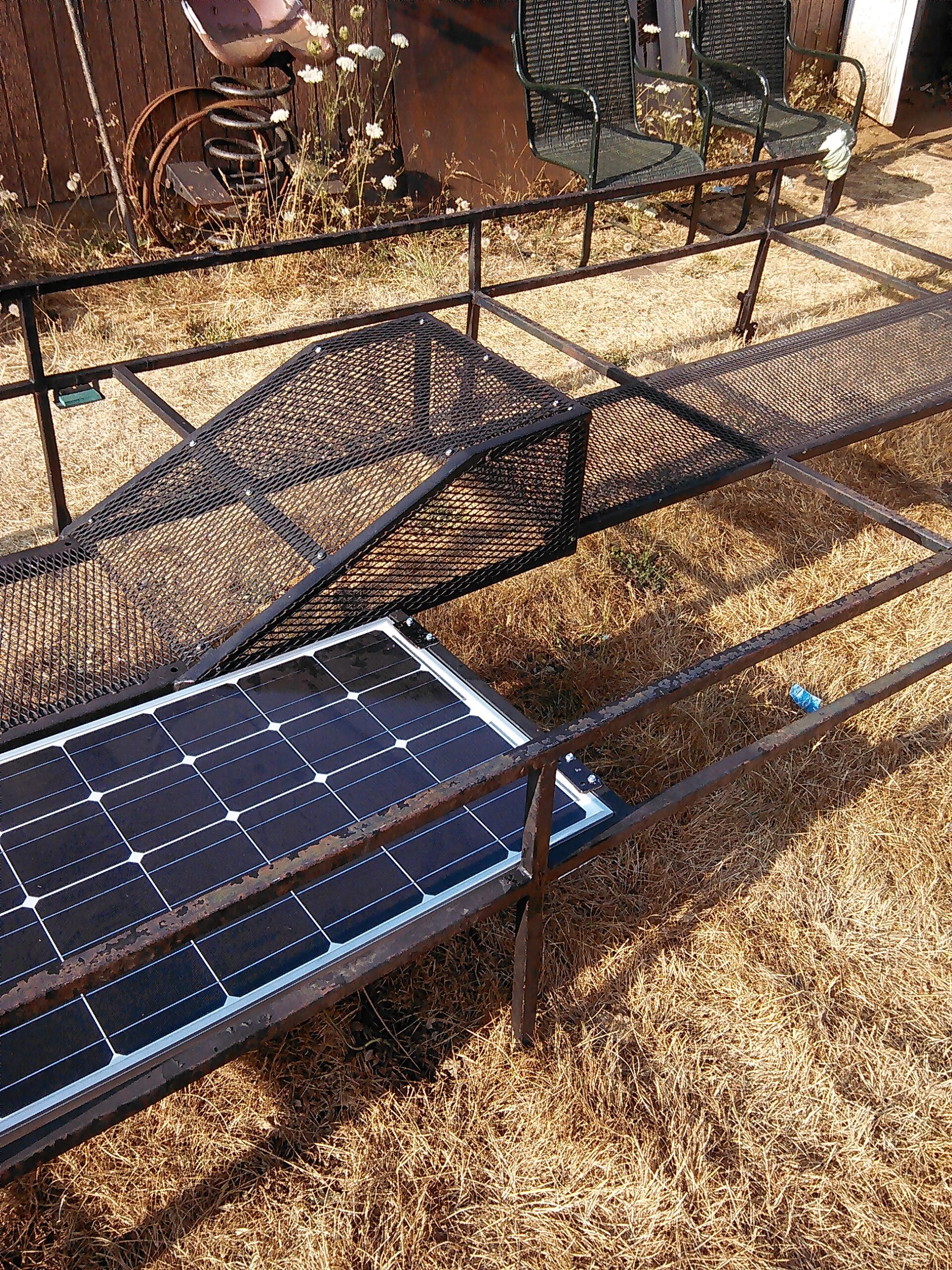 Van Rack with solar panel. (Side View)